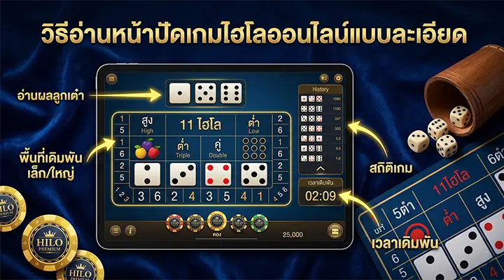 วิธีอ่านหน้าปัดเกมไฮโลออนไลน์แบบละเอียด