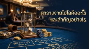 ตารางจ่ายไฮโลแสดงอัตราจ่ายทุกช่องเดิมพัน