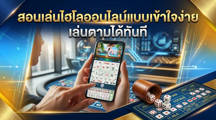 สอนเล่นไฮโลออนไลน์แบบเข้าใจง่าย อธิบายวิธีเล่นไฮโลสำหรับมือใหม่ทีละขั้นตอน