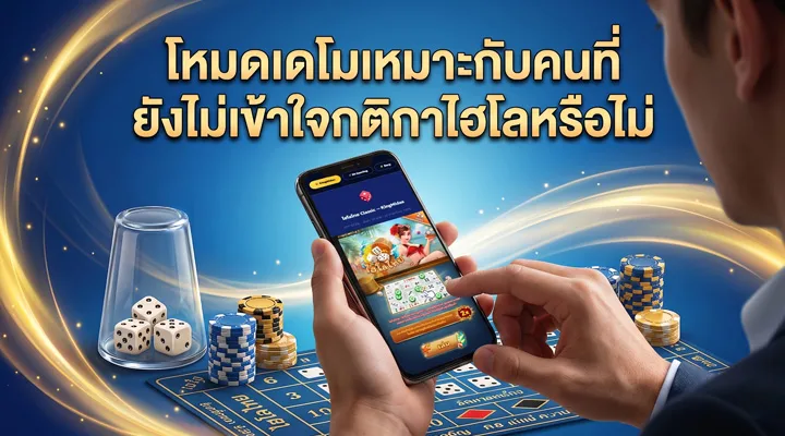 มือใหม่ทดลองเล่นเดโมไฮโลเพื่อเรียนรู้กติกาไฮโลก่อนเล่นจริง